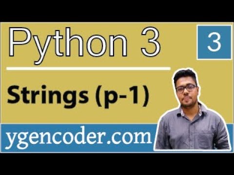 Python Tutorial #3: Strings (Part 1) - YouTube