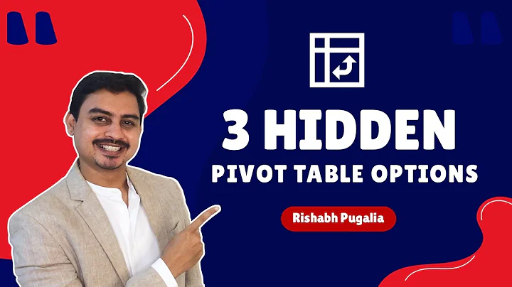 3 Hidden Pivot Table Option & Settings 🕵️