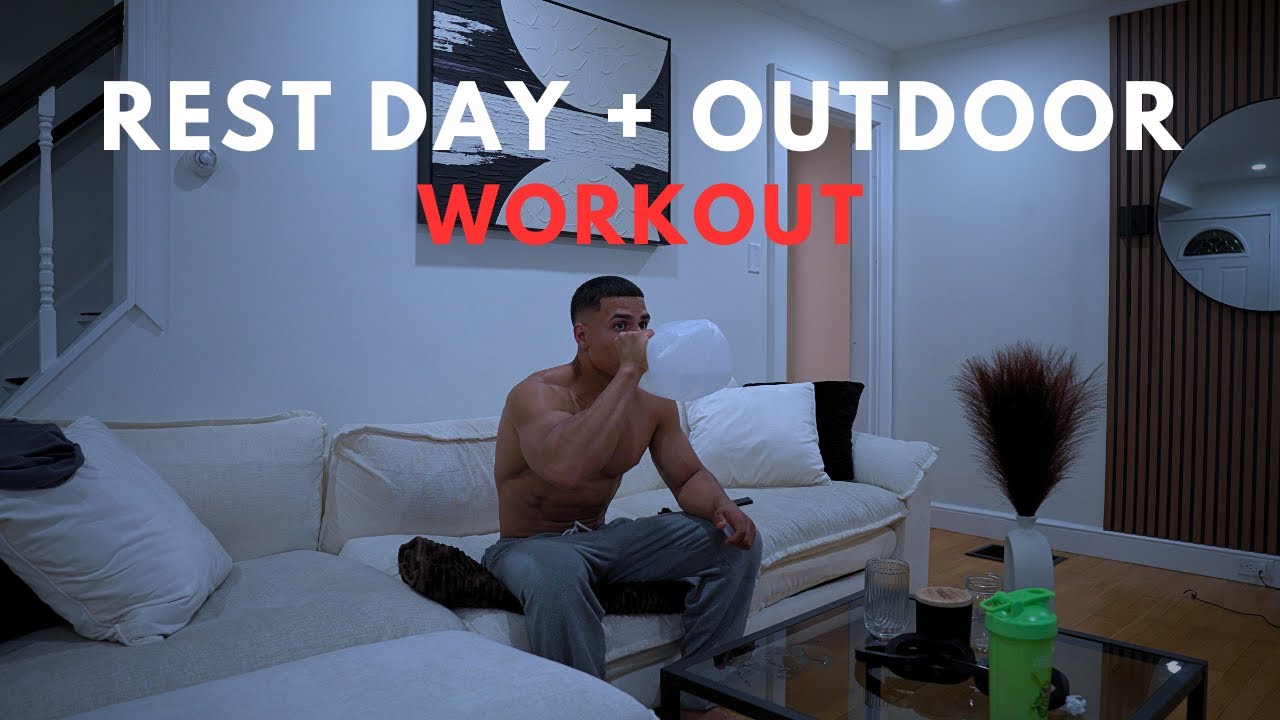 HOW I REST ON REST DAYS | OUTDOOR CARDIO & NO STRESS - YouTube