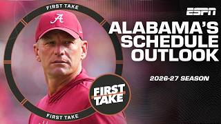 GOING 10-2! 👀 Alabama’s 2026-27 schedule PREDICTIONS 🏈 | First Take