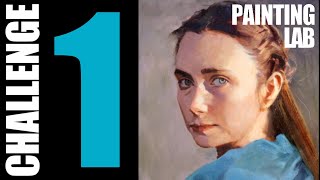 PORTRAIT PAINTING WITH A COMPARATOR MIRROR - PAINTING LAB CHALLENGE No1