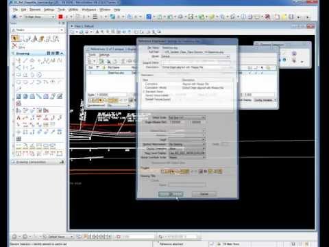 Attaching a Shapefile to a MicroStation DGN file