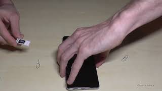 Samsung Galaxy A72: How to insert the microSD card. Installation of the micro SD