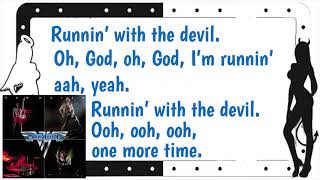 Runnin With The Devil Lyrics - Van Halen Correct Lyrics