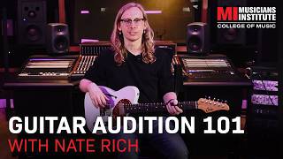 Guitar Auditions 101 | Certificate/Associate Degree Application Prep