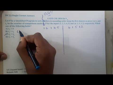 GATE CSE 2014 SET 1 Q ||Algorithms || GATE Insights Version: CSE