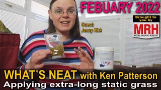 Applying extra-long static grass | February 2022 WHATS NEAT Model Railroad Hobbyist
