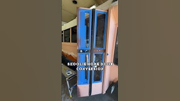 Skoolie Home Door Conversion #skoolie #skoolieconversion #schoolbusconversion #buslife
