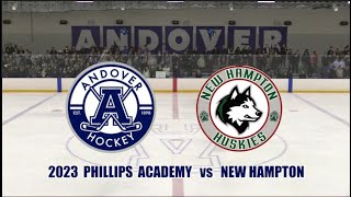 2023 Phillips Academy Andover Hockey vs New Hampton