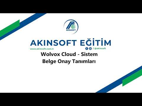 WolvoxCloud - Sistem - Belge Onay Tanımları