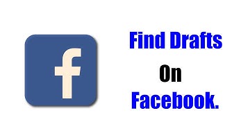 How to Find Drafts on Facebook App || View drafts on Facebook.