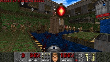 Doom 2 - Hydrosphere (Map 3: Conduit): Blind UV-Max (WAD Author: Bri)