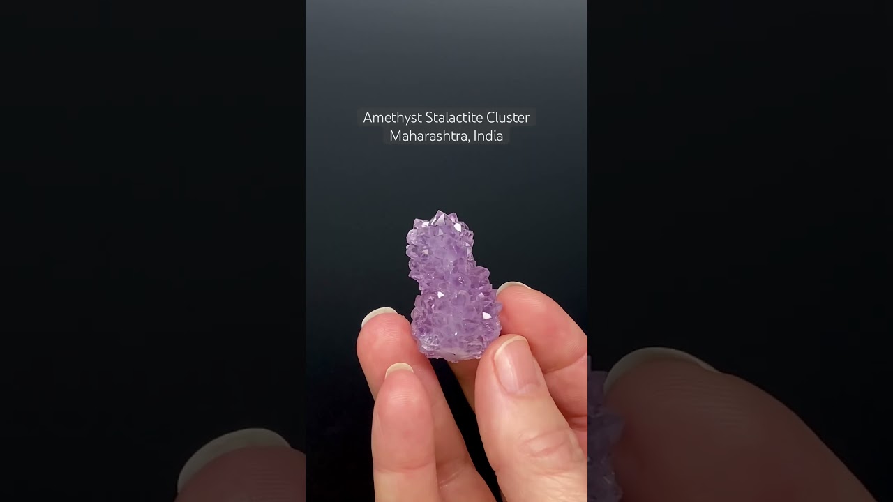 Amethyst Stalactite Formation Cluster from Jalgaon, Maharashtra, India