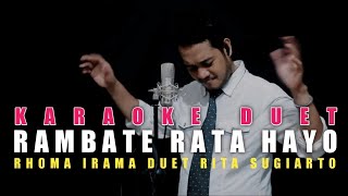 RAMBATE RATA HAYO Karaoke Duet Cowok || CaAn Dixon