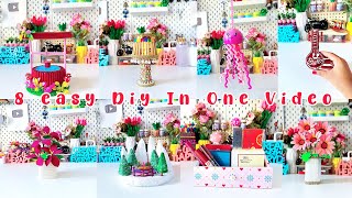 Diy 8 Easy Diy Crafts Tutorial In Single Video|lyoutube