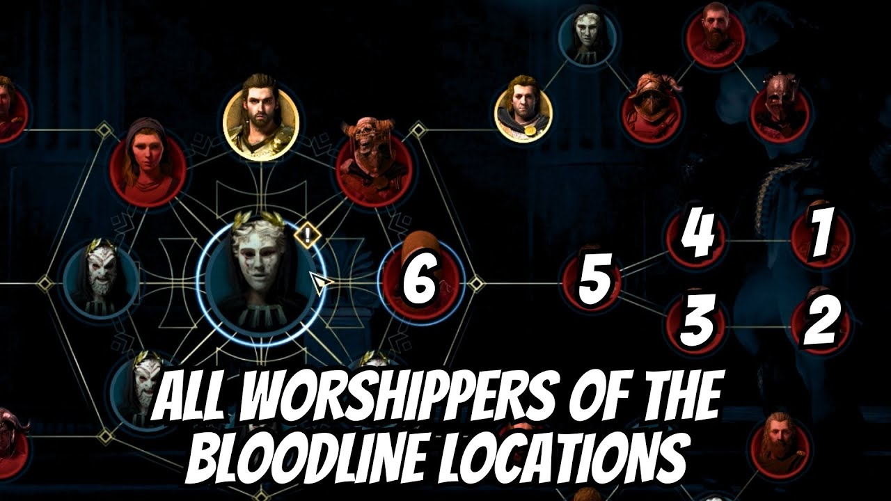 ALL Worshippers of The Bloodline Cultist Locations in AC Odyssey