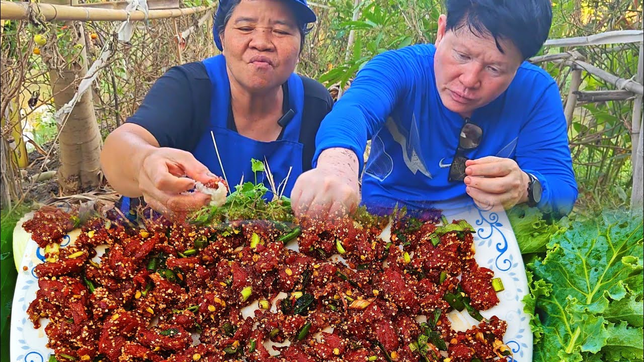 ก้อยซอยแบบเน้นๆกินกับผักสดๆlสไตล์นายฮ้อยเผือก