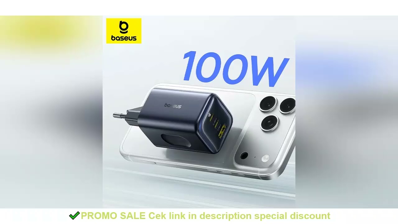 Baseus 100W GaN Charger PD Charge Type C USB Charger Support PD QC Phone Charger For iPhone 17 16 iP