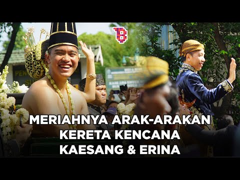 Serba-serbi kemeriahan kirab kereta kencana Kaesang Pangarep dan Erina Gudono | DISCOVER