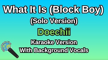 Thumbnail of What It Is (Solo Version) By Doechii (Karaoke Version With Backing Vocals)
