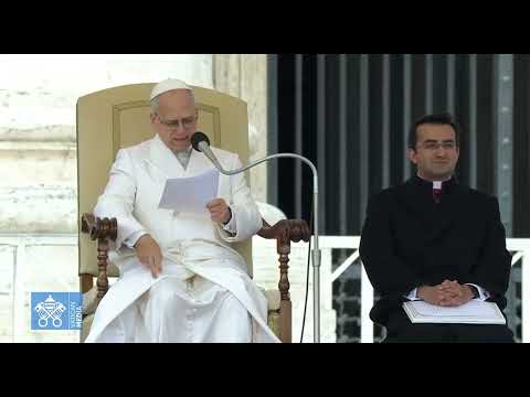 O Papa Leão XIV transmite sua bênção aos participantes do UNIV