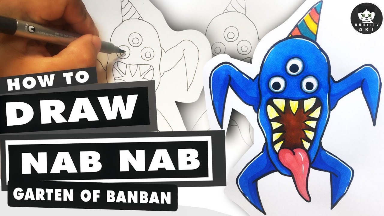 How To Draw NabNab (The Twisted One) - Garten of Banban Chapter 2