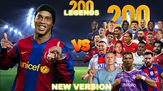 Barça Ronaldinho 🆚️ 200 Legends 💥 New Version 💥 ULTRA BOSS FINAL ⚽️