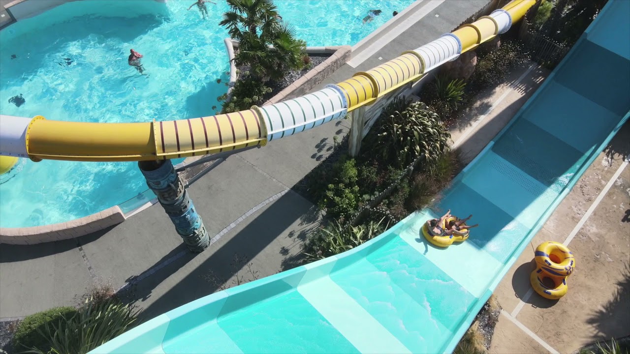 Toboggans thématisés maya au Camping Acapulco - Vendée