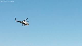CHP HELICOPTER DEPARTING COALINGA MUNICIPAL AIRPORT CA. 7/15/23