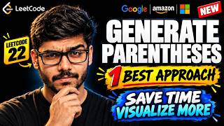 Information Generate Parentheses | LEETCODE 22 | Solve In Seconds | Amazon | TCS | INFOSYS |Most Asked Interview Update