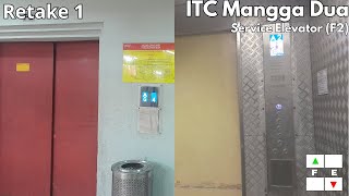 (RETAKE 1) Hyundai (Modernized By Nidec Generic) Service Elevator At ITC Mangga Dua