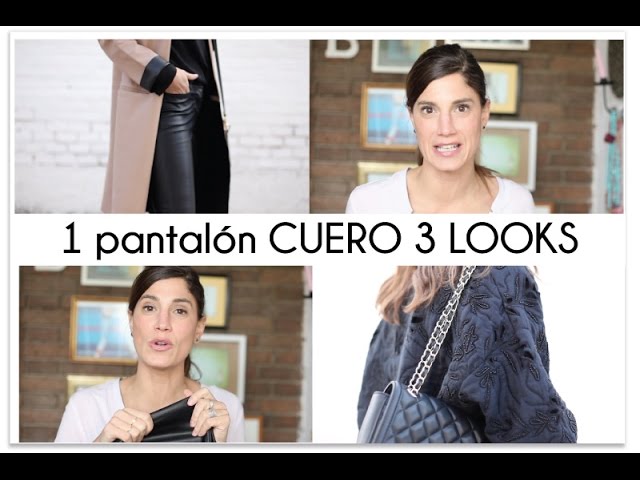 1 pantalon de cuero, 3 looks - YouTube