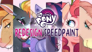 MANE 6 IN MY STYLE | My Little Pony Speedpaint