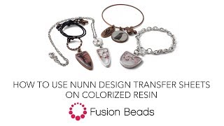 How to Use Nunn Design Transfer Sheets on Colorized Resin