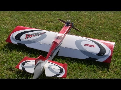 Hangar 9 TWIST 60 with saito 120 maiden flight and problems