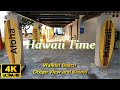 Hawaii Time Waikiki Beach Ocean Wave Sound 4K Relax and Healing