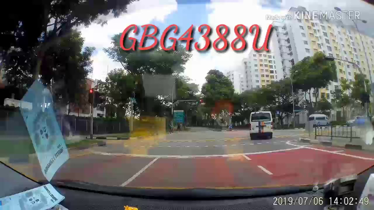 GBG4388U right turn dash red light at yishun ave 6. YouTube