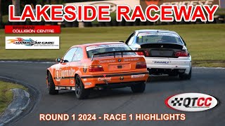 Queensland Touring Car Championship ~ QTCC Round 1 2024 ~ LAKESIDE Raceway ~ Race 1 Highlights.
