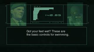 METAL GEAR SOLID 2 Master Collection - Restored Underwater UI trails.