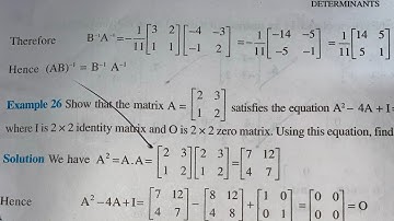 EX 4.5 EXAMPLE 23 TO 26 SOLUTIONS OF DETERMINANTS NCERT CHAPTER 4 FOR CLASS 12 TH