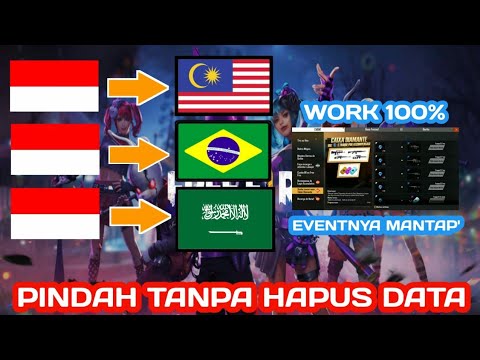 CARA PINDAH SERVER FREE FIRE TANPA HAPUS DATA 100% BERHASIL ! - FREE