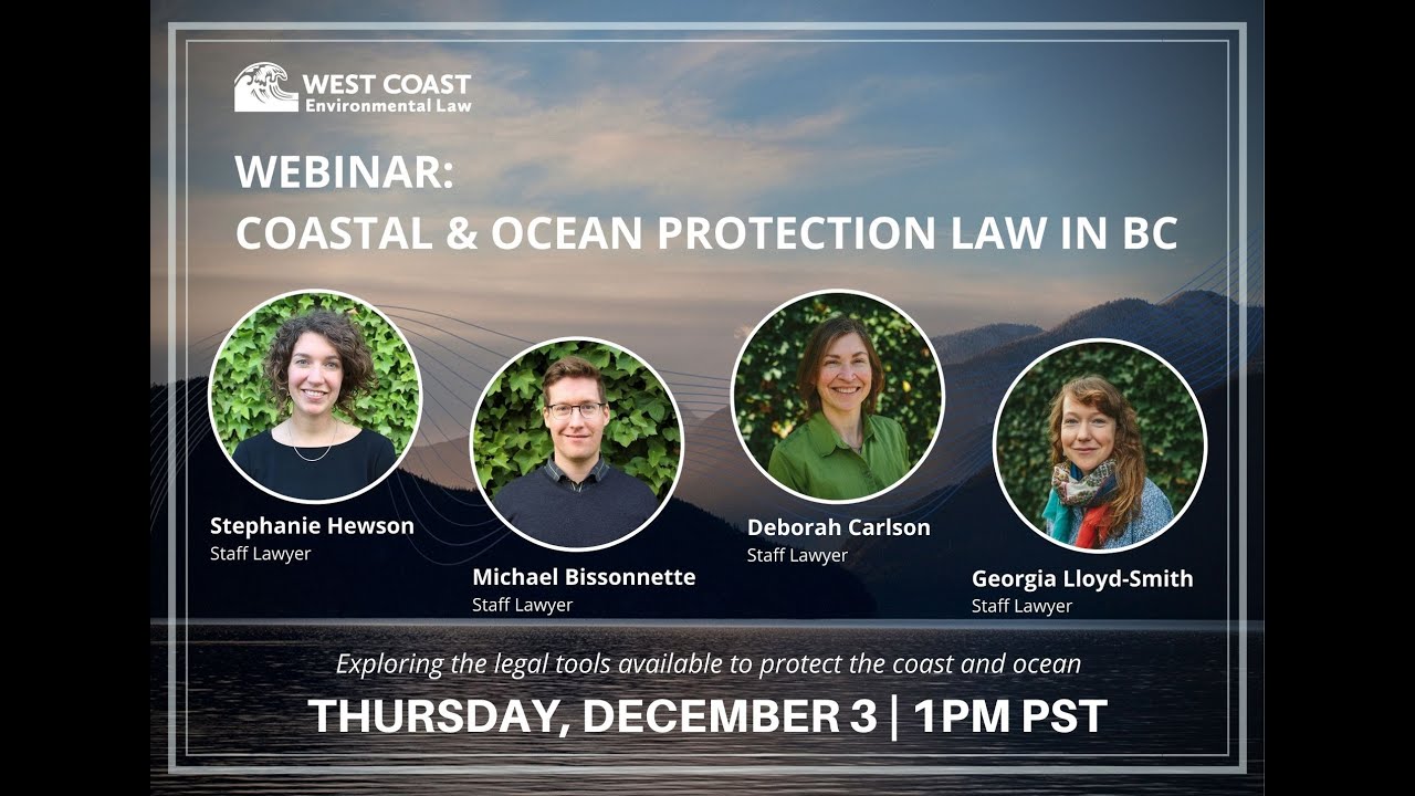 Webinar: Coastal and Ocean Protection Law in BC