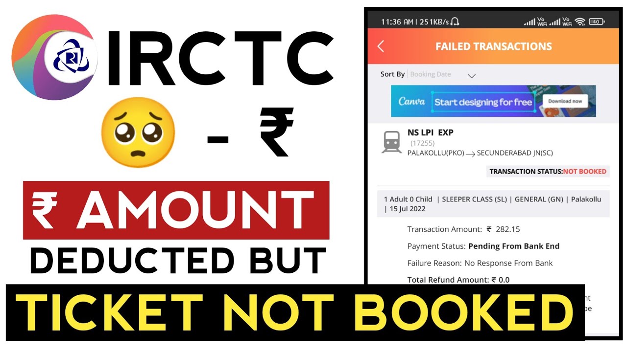 How To Get Refund From IRCTC IRCTC Train Ticket Payment Done But Ticket how-to-get-refund-from-irctc-irctc-train-ticket-payment-done-but-ticket