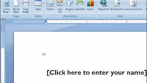 Creating Template Fields in Word 2007