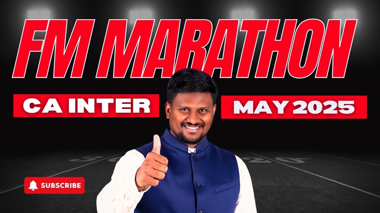 FM Marathon - May 2025 - CA ANM Sir - CA INTER - YouTube