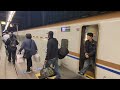 2025年10月26日(JR西日本)北陸新幹線金沢(駅)14番のりば1044Eつるぎ44号到着→停車 E7系F9編成(1043Eつるぎ43号→)1044Eつるぎ44号(→(回送列車)回送1044E)