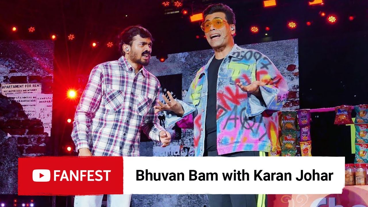 Download Bhuvan Bam with Karan Johar @ YouTube FanFest Mumbai 2019