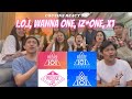 COUSINS REACT TO PRODUCE 101 GROUPS (I.O.I, WANNA ONE, IZ*ONE, X1)