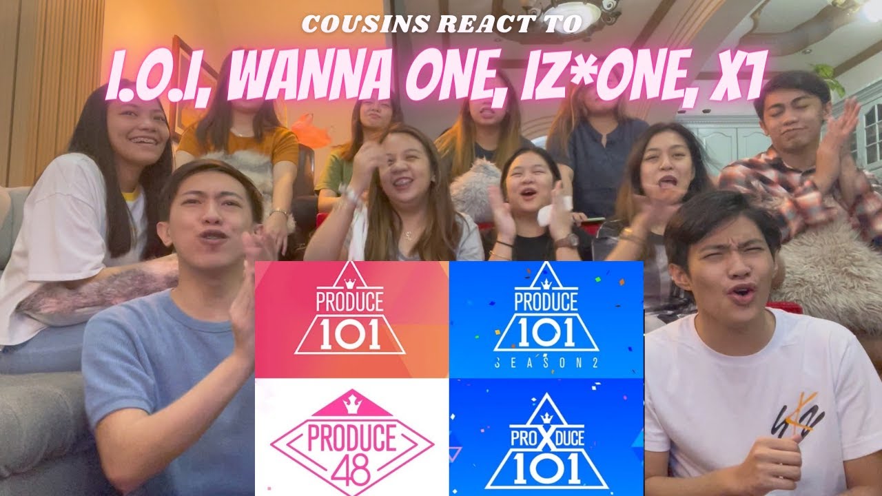 COUSINS REACT TO PRODUCE 101 GROUPS (I.O.I, WANNA ONE, IZ*ONE, X1)