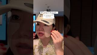Applying Big Sun Patches When Going To The Beach sunpatchsunprotectionkoreanskincareproducts
